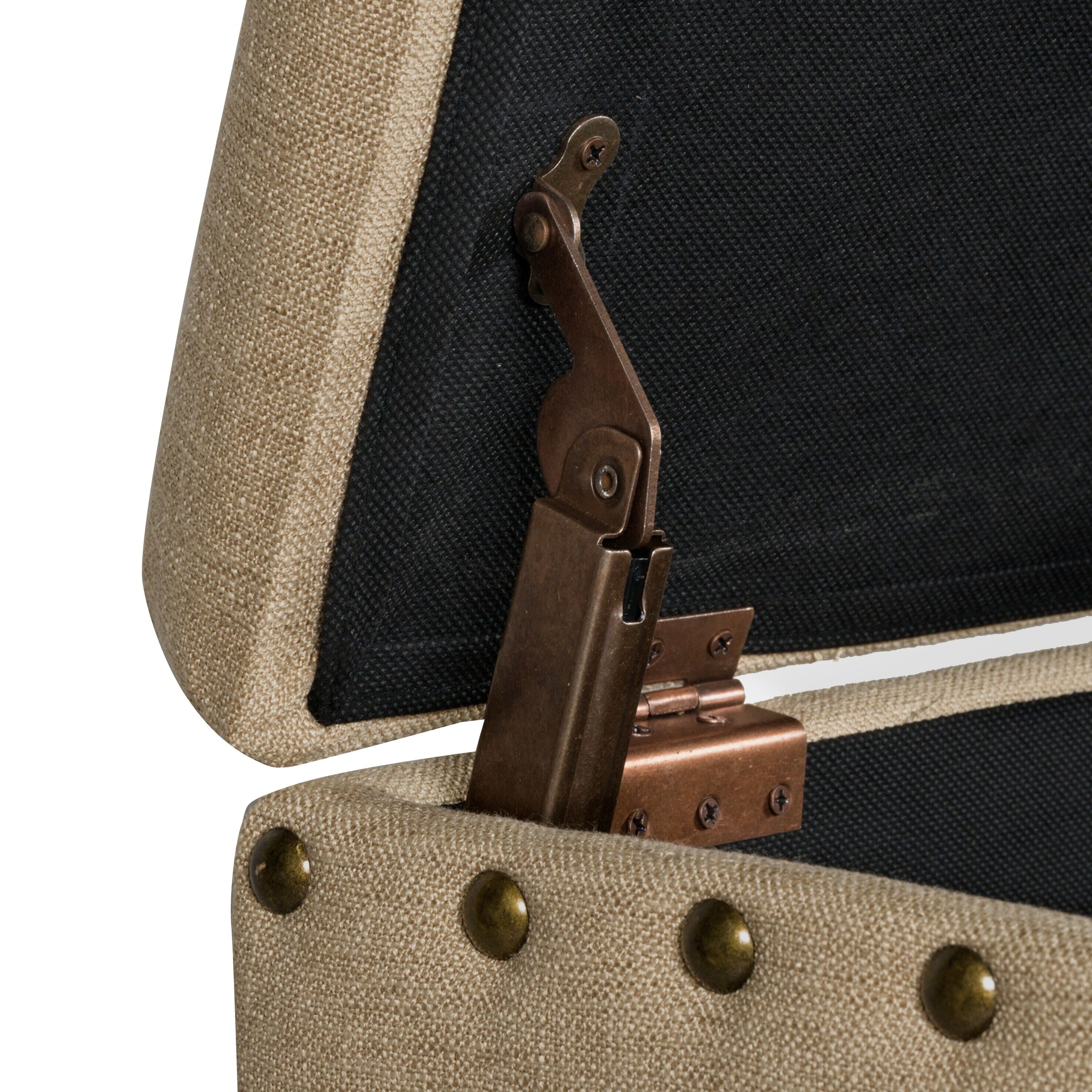 Copper Grove Muscari Polsterbank mit Aufbewahrungsmöglichkeit und Ziernägeln