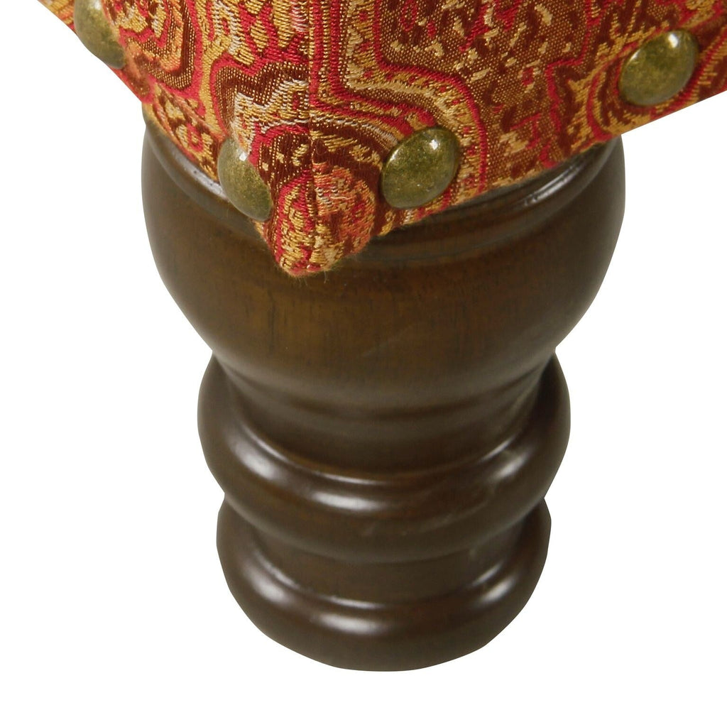 Copper Grove Muscari Polsterbank mit Aufbewahrungsmöglichkeit und Ziernägeln