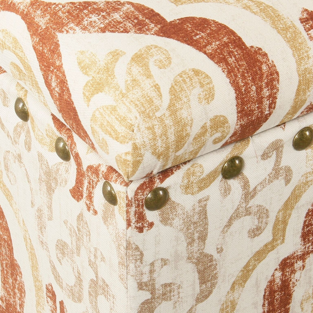 Copper Grove Muscari Polsterbank mit Aufbewahrungsmöglichkeit und Ziernägeln