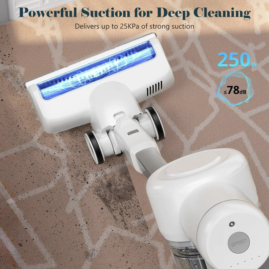 Kabelloser 3-in-1-Stielstaubsauger, leicht, für Teppiche, Hartböden, Tierhaare und die Reinigung im ganzen Haus