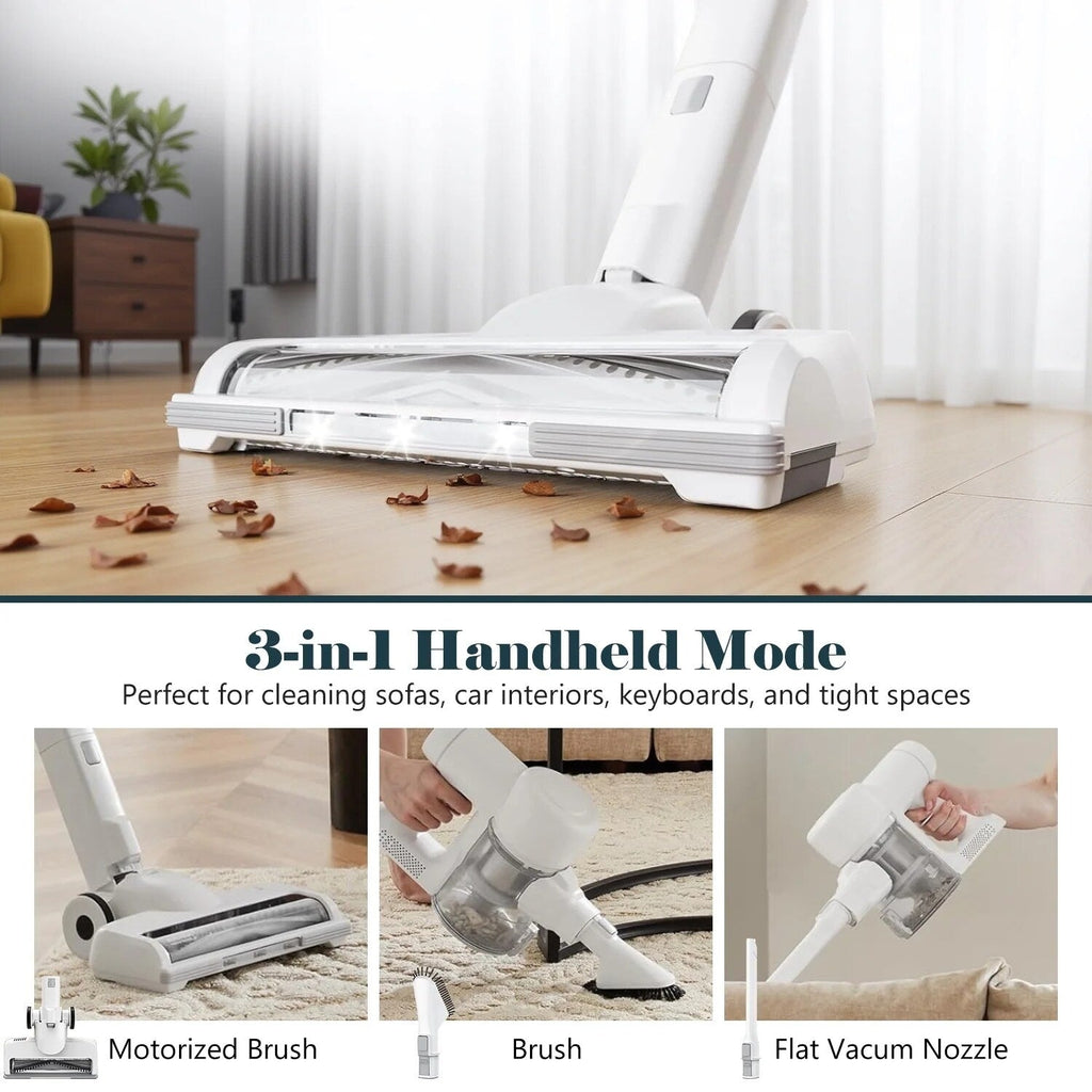 Kabelloser 3-in-1-Stielstaubsauger, leicht, für Teppiche, Hartböden, Tierhaare und die Reinigung im ganzen Haus