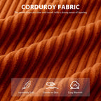 Sofa mit Cordbezug und Memory-Schaum-Sofa mit passendem Hocker und Sitzsack – 48,4 cm L x 67,7 cm B x 24,4 cm H