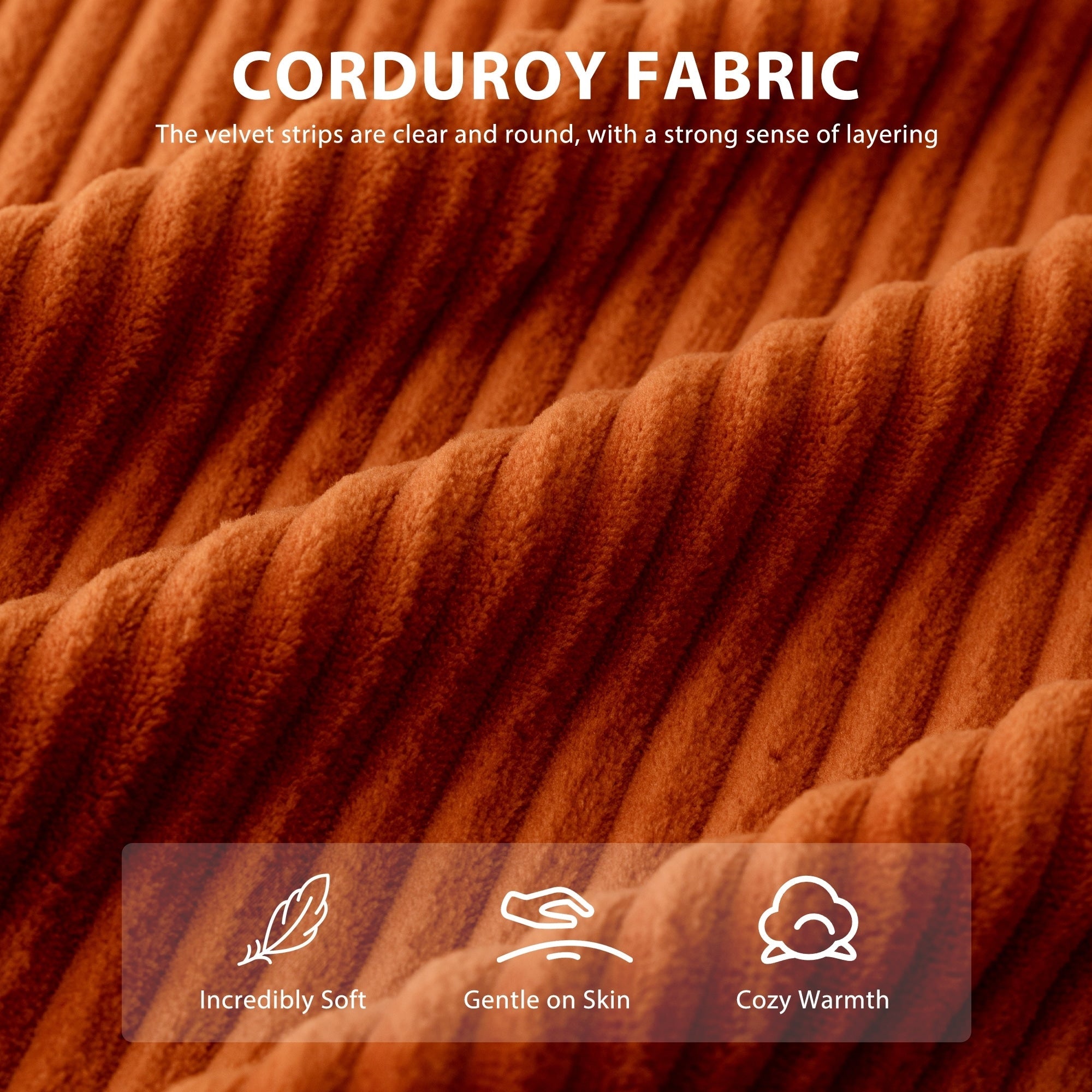 Sofa mit Cordbezug und Memory-Schaum-Sofa mit passendem Hocker und Sitzsack – 48,4 cm L x 67,7 cm B x 24,4 cm H