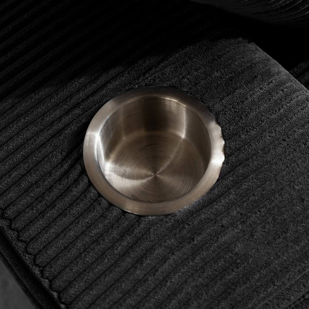 Sofa mit Cordbezug und Memory-Schaum-Sofa mit passendem Hocker und Sitzsack – 48,4 cm L x 67,7 cm B x 24,4 cm H