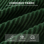 Sofa mit Cordbezug und Memory-Schaum-Sofa mit passendem Hocker und Sitzsack – 48,4 cm L x 67,7 cm B x 24,4 cm H