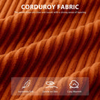 Sofa mit Cordbezug und Memory-Schaum-Sofa mit passendem Hocker und Sitzsack – 48,4 cm L x 67,7 cm B x 24,4 cm H