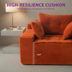 Sofa mit Cordbezug und Memory-Schaum-Sofa mit passendem Hocker und Sitzsack – 48,4 cm L x 67,7 cm B x 24,4 cm H