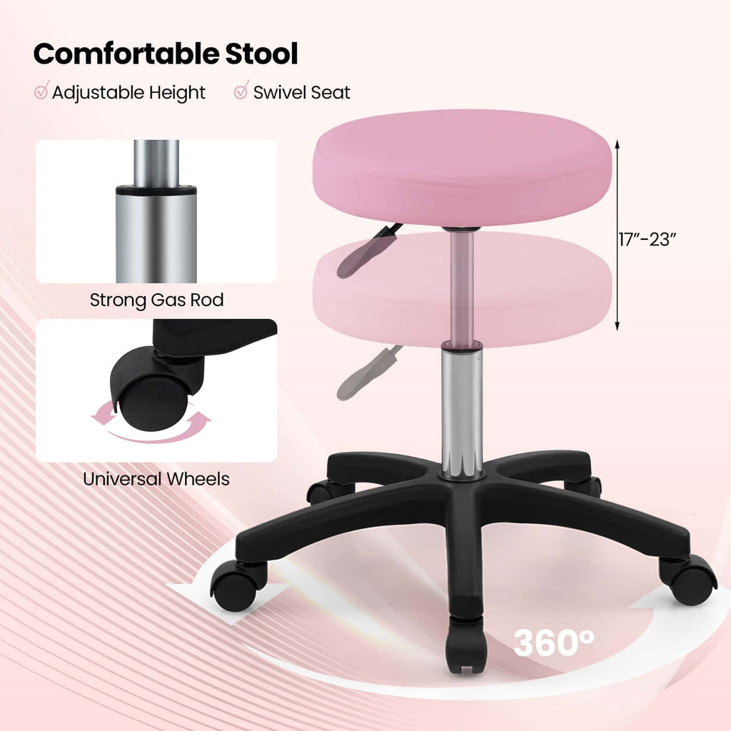 Costway 72 Massageliege mit hydraulischem Hocker, verstellbarer Rückenlehne &amp;
