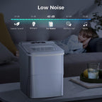 Tisch-Eiswürfelmaschine, Eiswürfel in 6–8 Minuten fertig, inklusive Eisschaufel und -korb