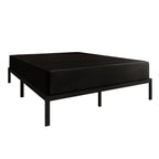 CraftPorch Polsterbett aus Leinen und Metall