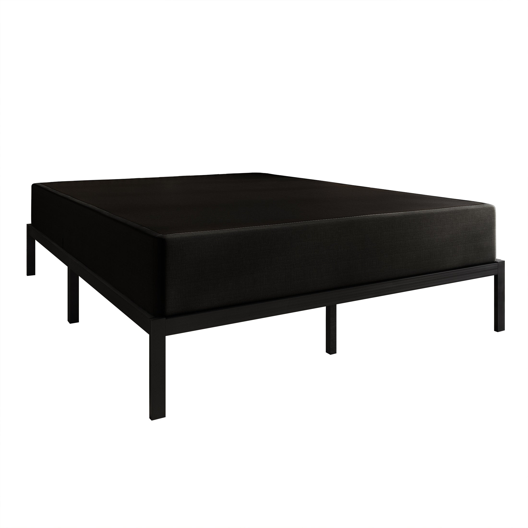 CraftPorch Polsterbett aus Leinen und Metall