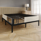 CraftPorch Polsterbett aus Leinen und Metall