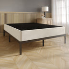 CraftPorch Polsterbett aus Leinen und Metall