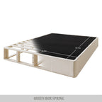 CraftPorch Massivholz-Boxspringbett (8 Zoll) mit Holzlatten