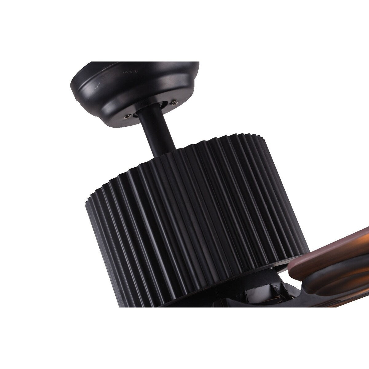 CurveCurio Farmhouse Industrial 5-flammiger schwarzer Käfig-Deckenventilator mit Beleuchtung, Fernbedienung und Zugkette, 42-48-52 Zoll