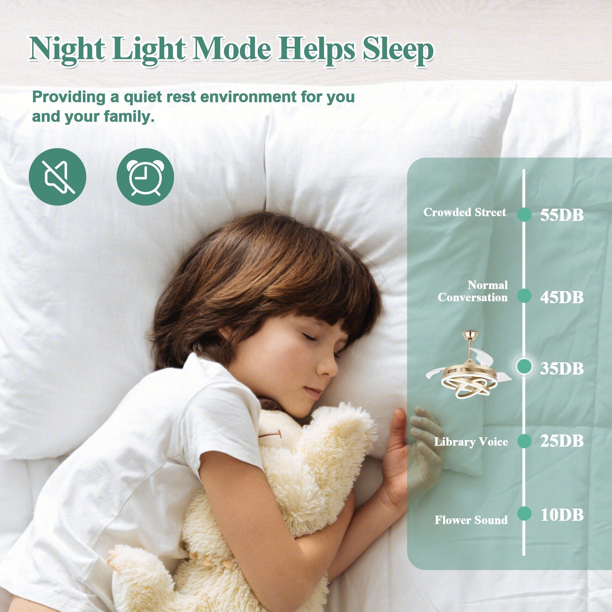 Cusp Barn 42 Deckenventilator mit einziehbarem Gehäuse, Beleuchtung und Fernbedienung, DIY Shape Fandelier, moderne, leise LED-Deckenleuchte mit Gleichstrommotor