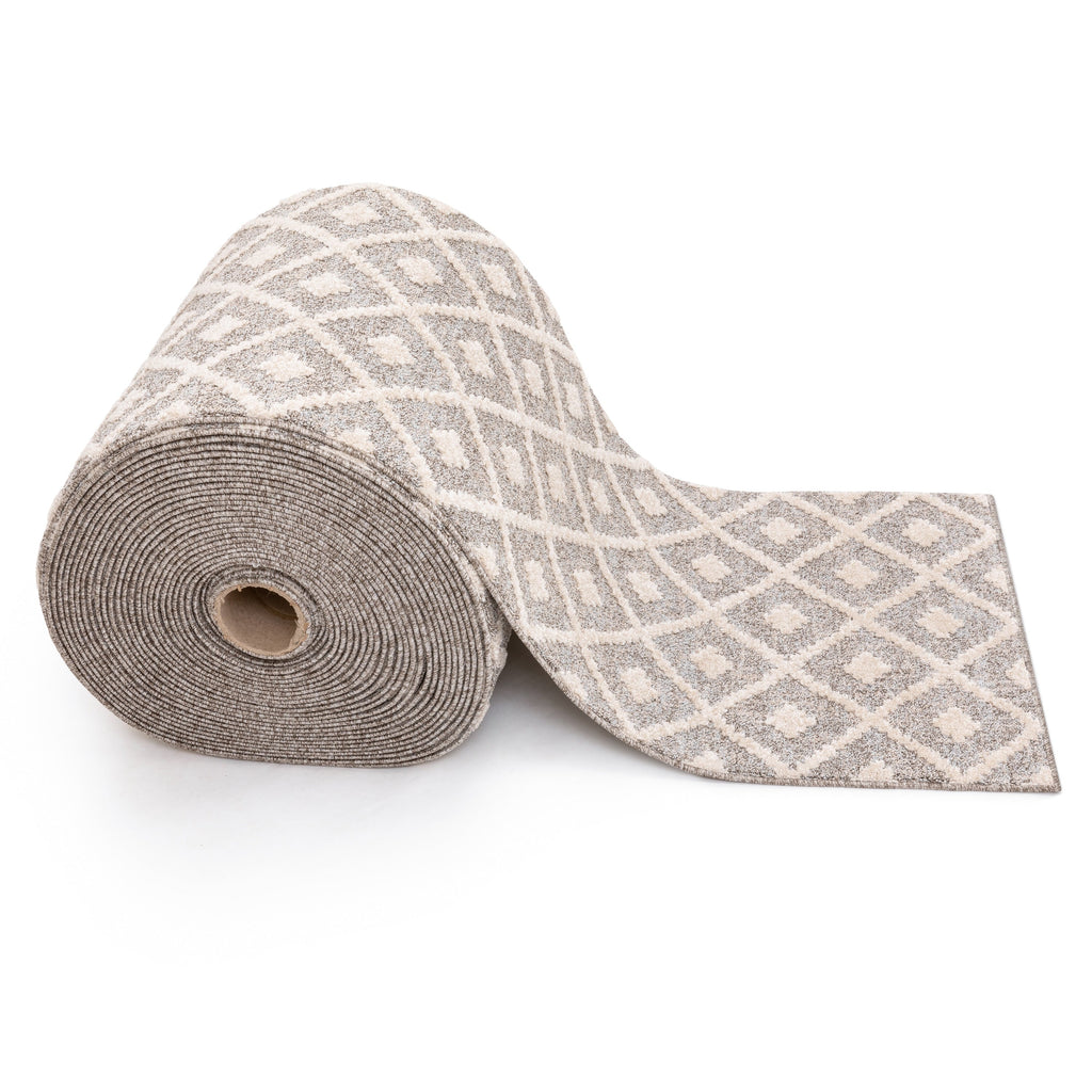 Maßgefertigter Läufer Harlow Trellis Moderner Flur-Treppenteppich