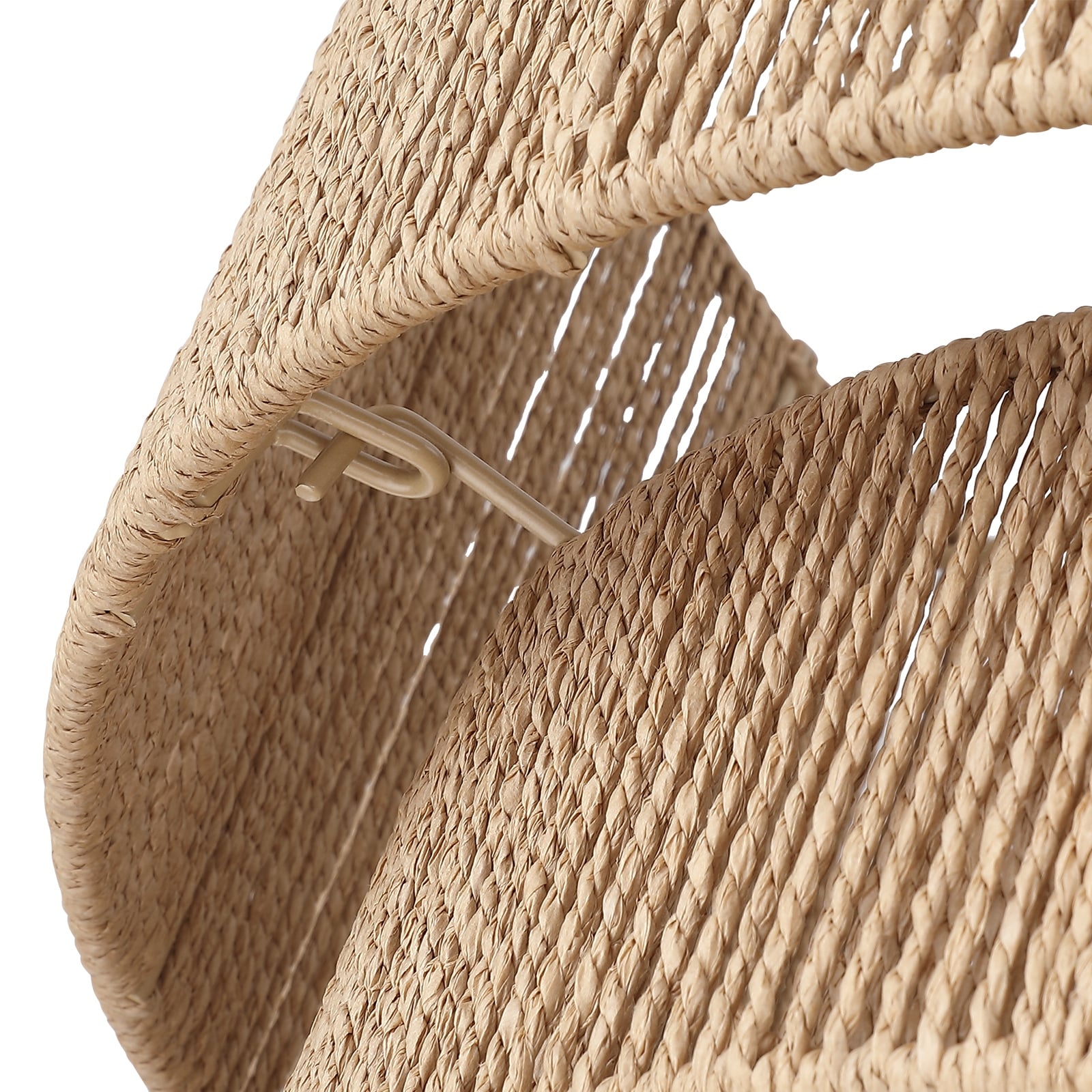 Cynthia 4-flammiger Kronleuchter aus natürlichem Rattan – 22 Zoll (ca. 56 cm)