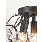 Dalia Elegante 3-flammige Kristall-Deckenleuchte für den Innenbereich