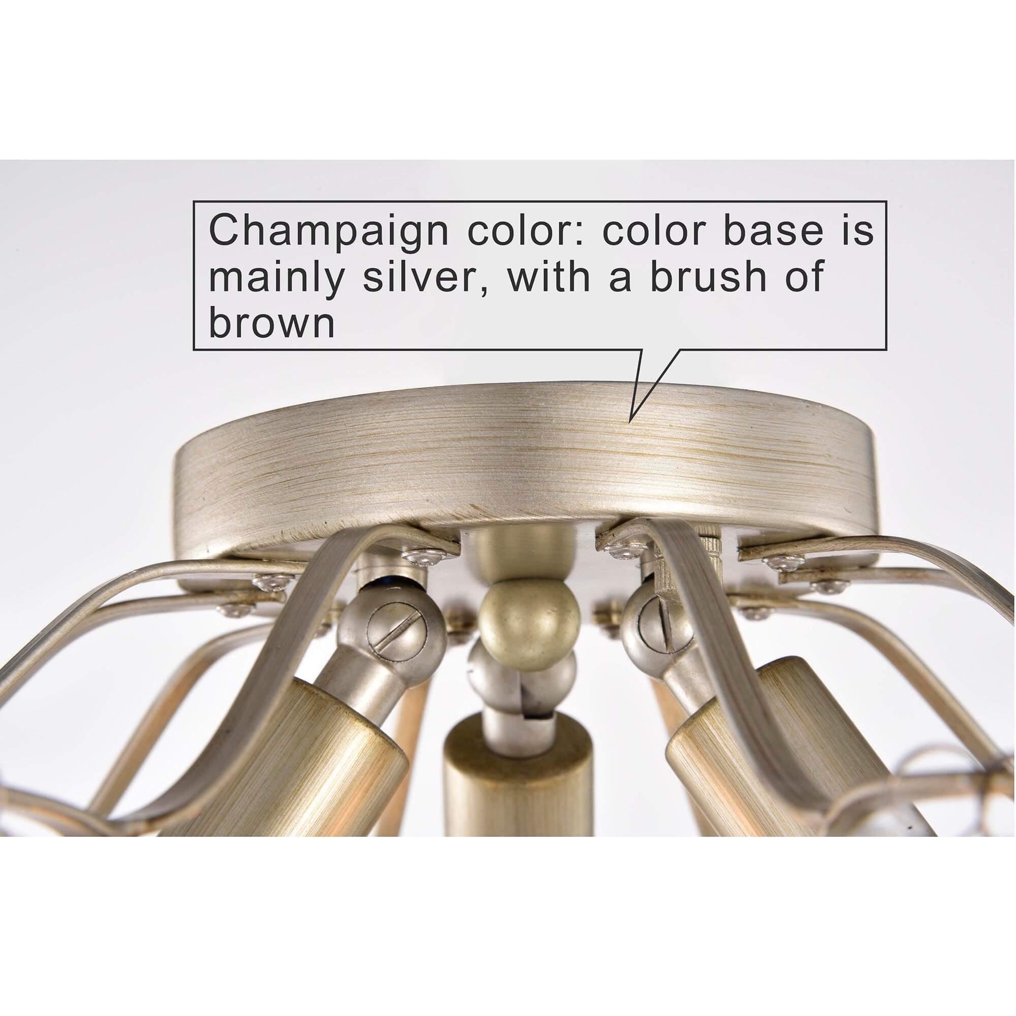 Dalia Elegante 3-flammige Kristall-Deckenleuchte für den Innenbereich