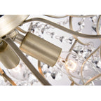 Dalia Elegante 3-flammige Kristall-Deckenleuchte für den Innenbereich