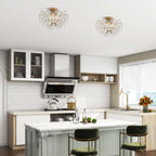 Dalia Elegante 3-flammige Kristall-Deckenleuchte für den Innenbereich