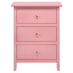 Daniel 3-Schubladen-Nachttisch aus Holz im Übergangsstil