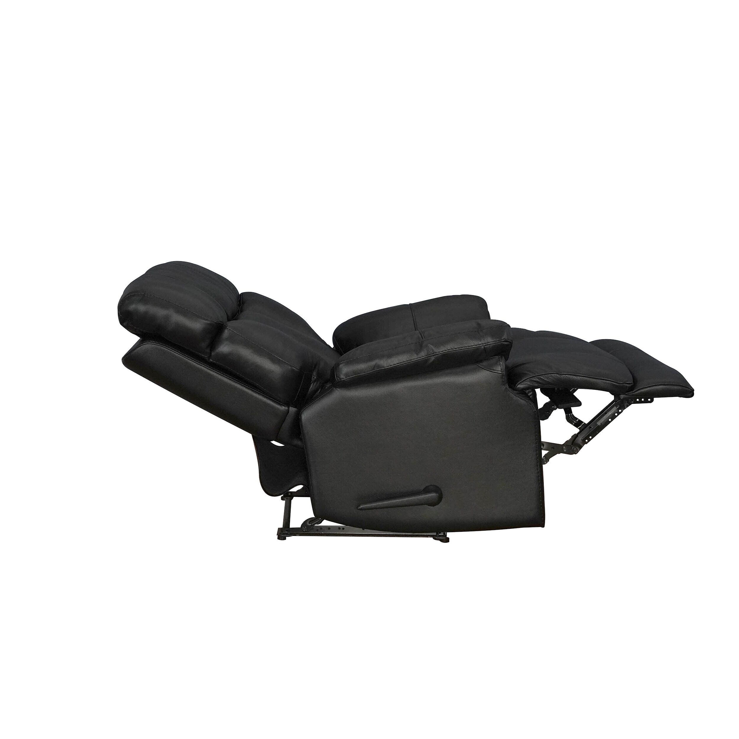 Davin Top Grain Leder Echtleder Braun Ausziehbare Fußstütze Manueller Relaxsessel