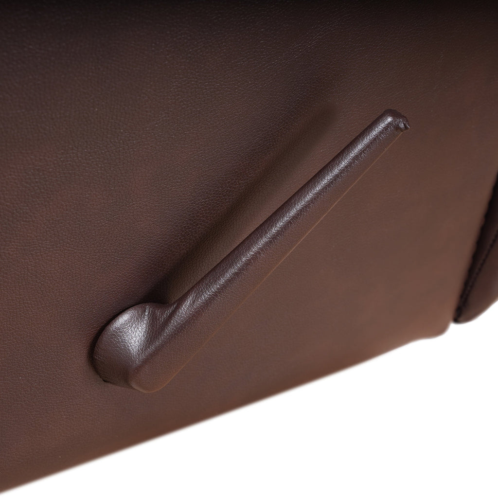 Davin Top Grain Leder Echtleder Braun Ausziehbare Fußstütze Manueller Relaxsessel