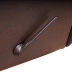 Davin Top Grain Leder Echtleder Braun Ausziehbare Fußstütze Manueller Relaxsessel