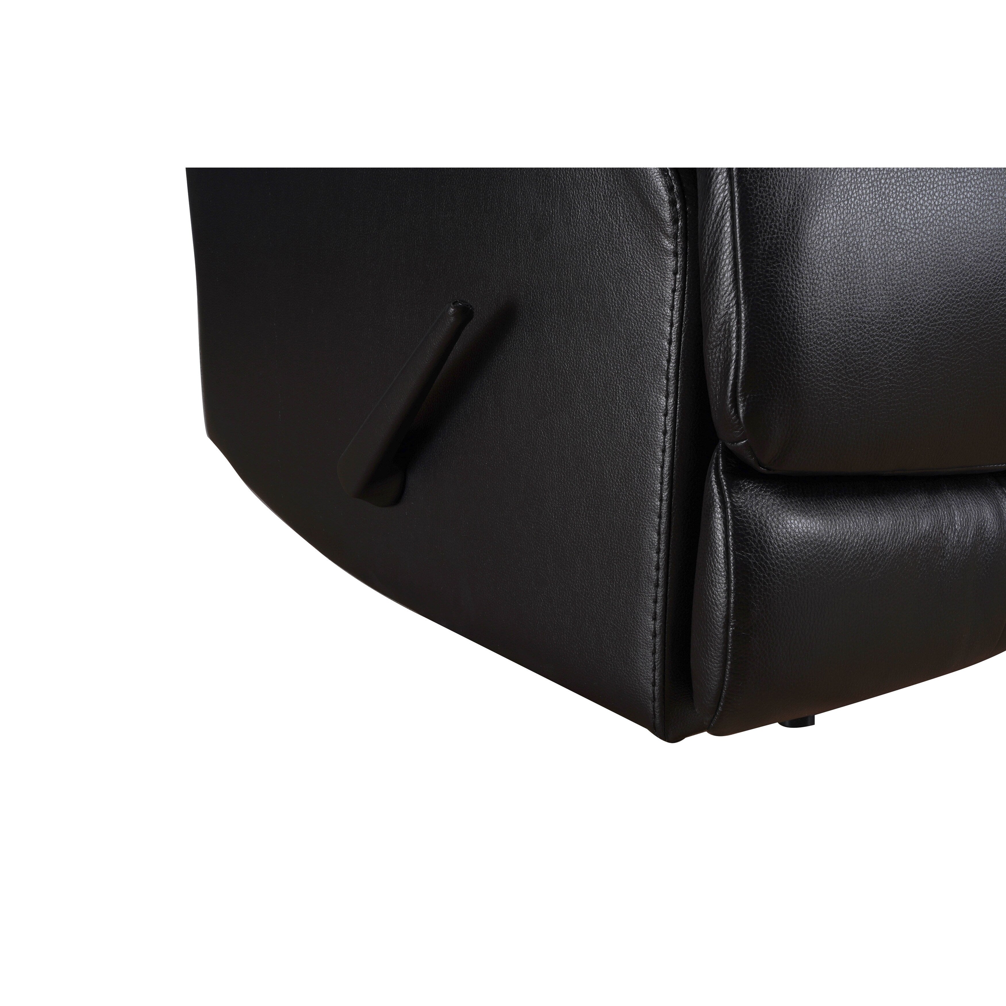 Davin Top Grain Leder Echtleder Braun Ausziehbare Fußstütze Manueller Relaxsessel