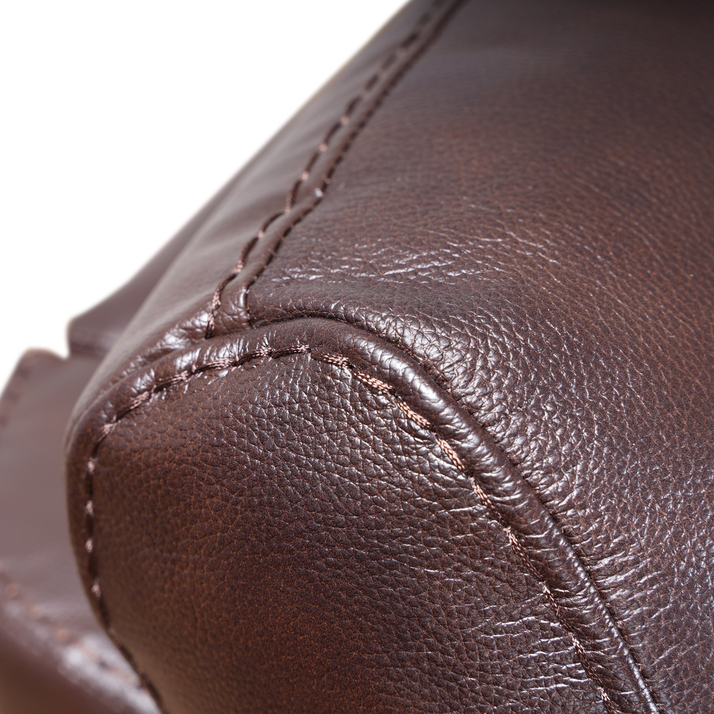 Davin Top Grain Leder Echtleder Braun Ausziehbare Fußstütze Manueller Relaxsessel