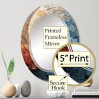 Designart Collage Spiral Abstrakt Moderner Wandspiegel