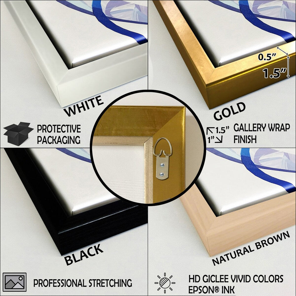 Designart Orange-Weiße Linienkunst Organische Abstraktion Abstrakt Gerahmte Wandkunst Set mit 3 Teilen für die Wohnzimmerdekoration