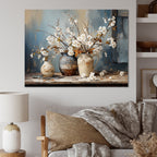 Designart Keramik- und Blumenstillleben I Baum Leinwandbild