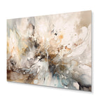 Designart Weiße und graue geometrische Tiefen | Moderne geometrische Metallwandkunst