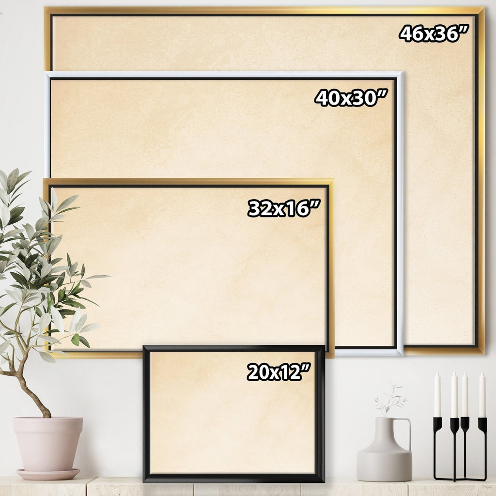 Designart Coast Blue Sea Waves Aquarell Modern Farmhouse Gerahmte Leinwand