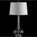 Diamante 28,5 Glas-Tischleuchte in Tropfenform mit LED-Beleuchtung, Rosa (2er-Set) von JONATHAN Y