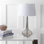 Diamante 28,5 Glas-Tischleuchte in Tropfenform mit LED-Beleuchtung, Rosa (2er-Set) von JONATHAN Y