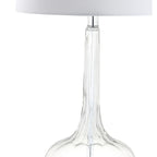 Diamante 28,5 Glas-Tischleuchte in Tropfenform mit LED-Beleuchtung, Rosa (2er-Set) von JONATHAN Y