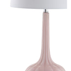 Diamante 28,5 Glas-Tischleuchte in Tropfenform mit LED-Beleuchtung, Rosa (2er-Set) von JONATHAN Y