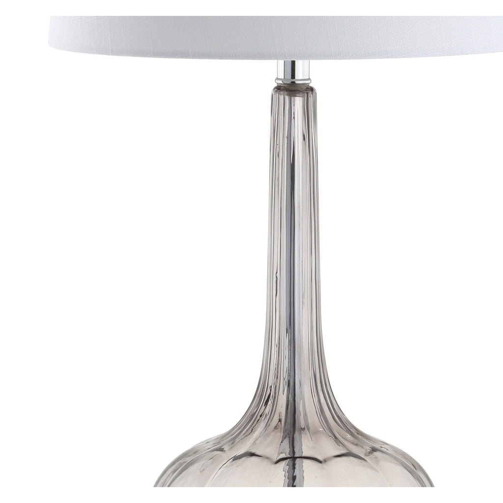 Diamante 28,5 Glas-Tischleuchte in Tropfenform mit LED-Beleuchtung, Rosa (2er-Set) von JONATHAN Y