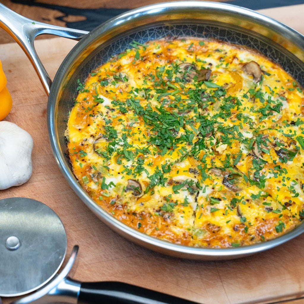 DiamondClad 7-teiliges Hybrid-Antihaft-Bratpfannen-Kochgeschirr-Set aus Edelstahl