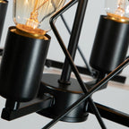 Dimmbarer 4-flammiger Kronleuchter im Landhausstil für Esszimmer (ohne Leuchtmittel)