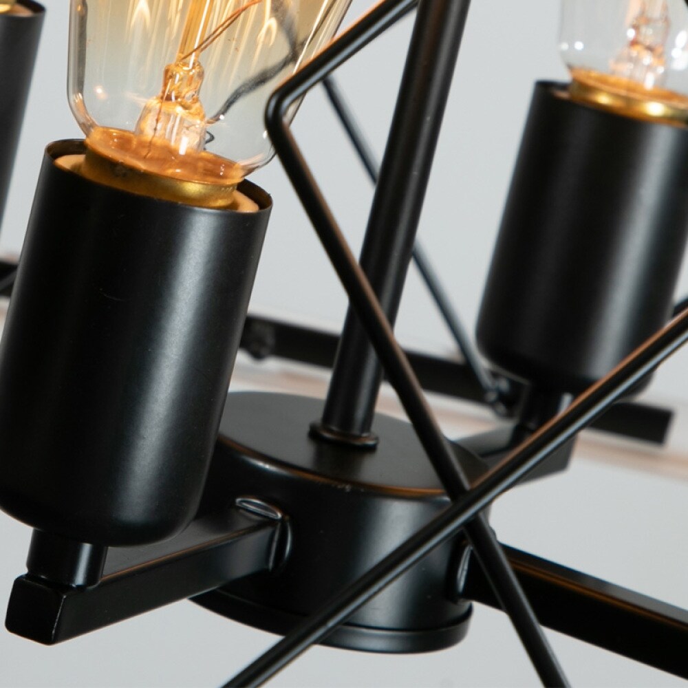 Dimmbarer 4-flammiger Kronleuchter im Landhausstil für Esszimmer (ohne Leuchtmittel)