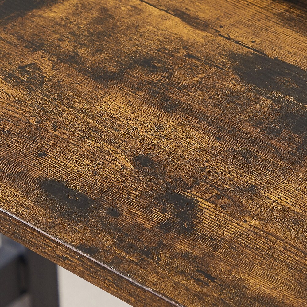 Essgruppe, Bartisch-Set aus Holz, Küchentisch mit 2 Bänken – 3-teilig