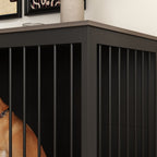 Hundebox-Möbel - Hundezwinger aus Holz mit Raumteiler und 2 Schubladen