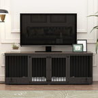 Hundebox-Möbel - Hundezwinger aus Holz mit Raumteiler und 2 Schubladen