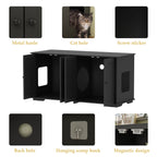 Doppelte Privatsphäre im Haustier-WC, Katzenklo-Versteckmöbel