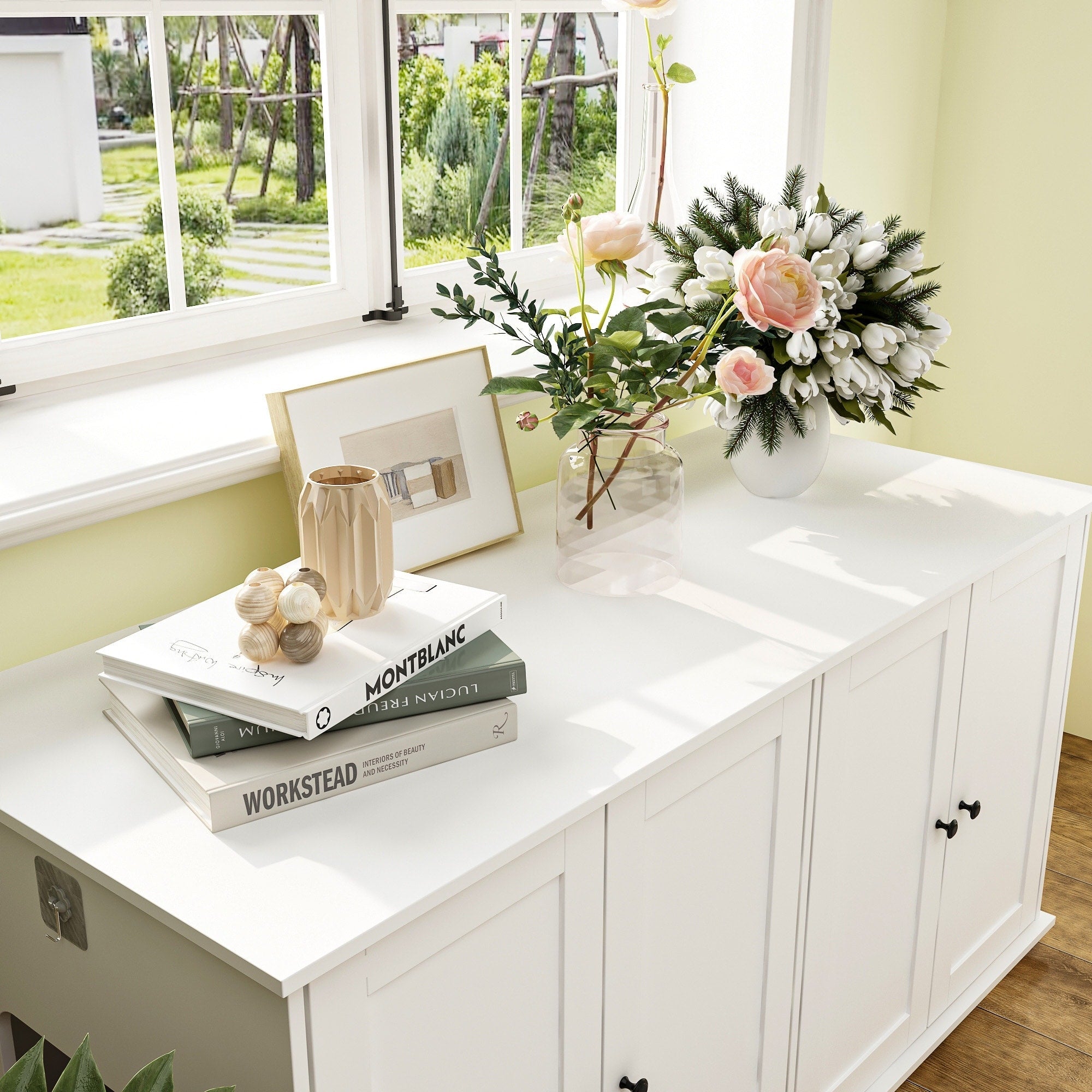 Doppelte Privatsphäre im Haustier-WC, Katzenklo-Versteckmöbel